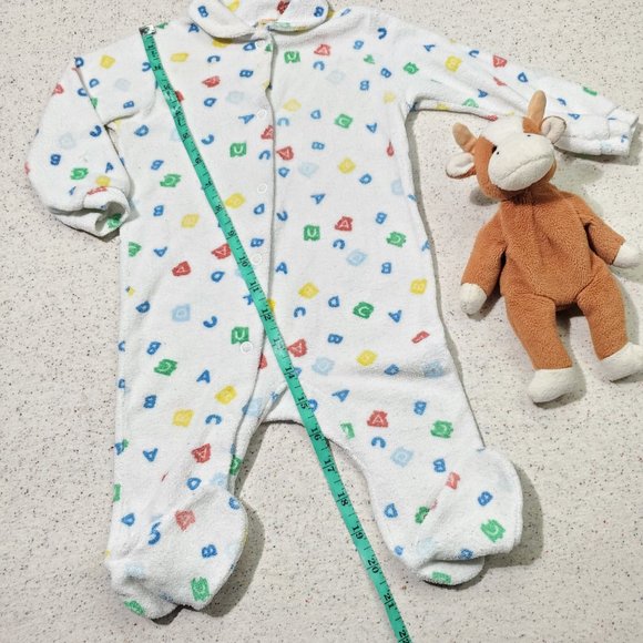 Vintage Terrycloth Footed Pjs 6 months - Picture 4 of 7
